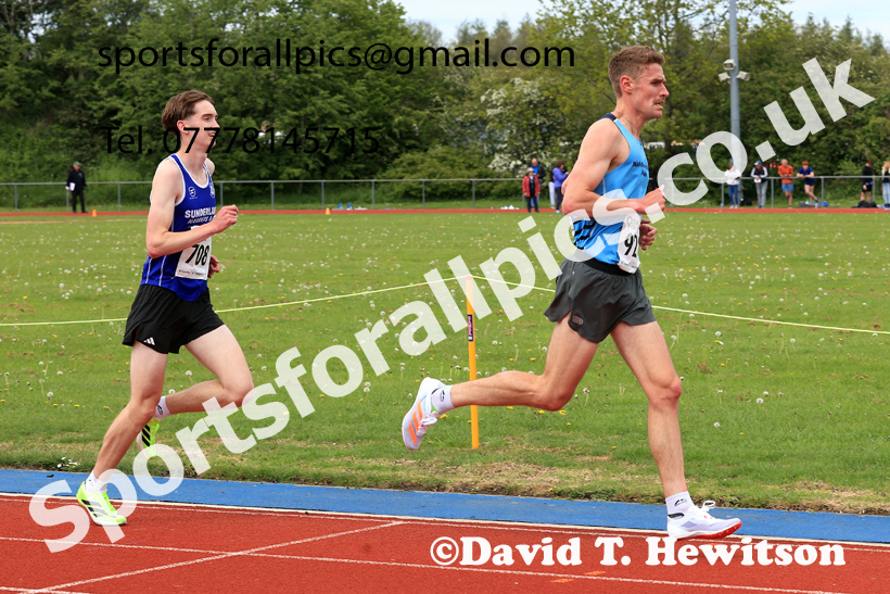 5000 metres, 2026 North Eastern Track and Field Champs, Shildon, County Durham. Photo: David T. Hewitson/Sports for All Pics